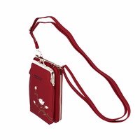 Megztas krepšys telefonui GCW17 raudonas