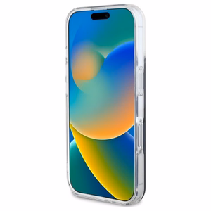 Hello Kitty IML Linksmas kaspinas magnetinis iPhone 16 dėklas - juodas