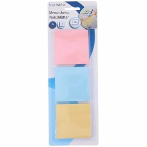Topwrite lipniųjų lapelių rinkinys, 3 × 50 lapelių