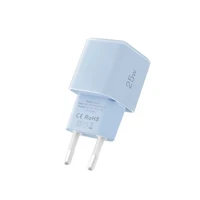 Tech-Protect NCM25 USB-C PD 25W sieninis įkroviklis - mėlynas