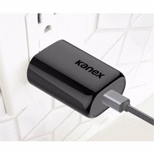 Kanex GoPower 18 W USB-C sieninis įkroviklis, juodas