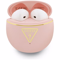 Guess Gold Line Triangle TWS ausinės rožinis