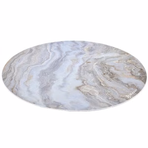 Arozzi Zona AZ-ZONA-PAD-WTM – round floor-protection mat, white marble