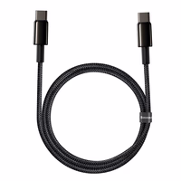 Baseus kabelis Tungsten PD USB-C - USB-C 1,0 m juodas