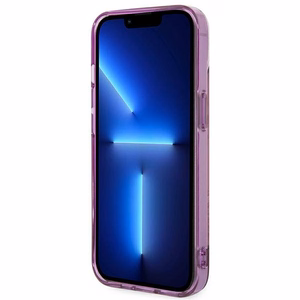 Guess GUHCP14MHGJGHP iPhone 14 Plus 6.7 "rožinis/rožinis kietas dėklas Jungle Collection