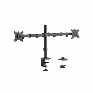 Gembird MA-D2-01 monitoriaus laikiklis arba stovas 81,3 cm (32") Stalas Juoda