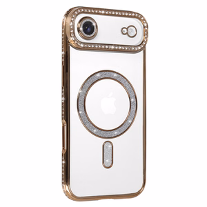 Dėklas telefonui (m) Bling Magsafe Case for Iphone 17 Air - auksinis
