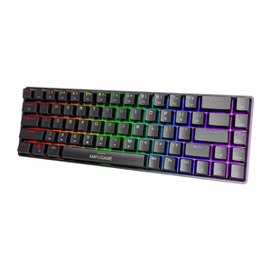 Fifine GK1 mechaninė klaviatūra, 65% RGB (juoda)
