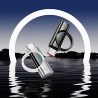 Adapteris USB-C į Lightning Hoco 3A 60W su skaitmenine indikacija UA32A juodas