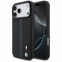 BMW M Perforuoto Dryžio Logotipas Magnetinis Dėklas telefonui iPhone 17 Pro Max - mėlynas