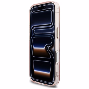 Karl Lagerfeld IML KL Script Logo MagSafe Dėklas for iPhone 17 Pro - rožinis