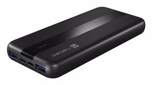 NATEC TREVI SLIM Q V2 Ličio polimeras (LiPo) 10000 mAh Juoda