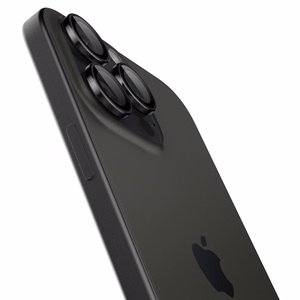 Spigen Glas.tR EZ Fit Optik Kameros apsauginis stiklas iPhone 14 Pro / Pro Max / 15 Pro / Pro Max / 16 Pro / Pro Max / 17 Pro / 17 Pro Max - juodas 2 vnt