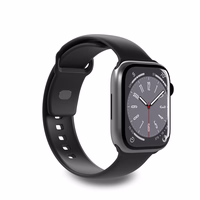 Puro Icon silikoninis dirželis Apple Watch 38/40/41 mm - juodas (2 vnt.)