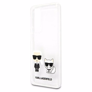 Karl Lagerfeld KLHCA32CKTR A326 A32 5G dėklas skaidrus Karl & Choupette