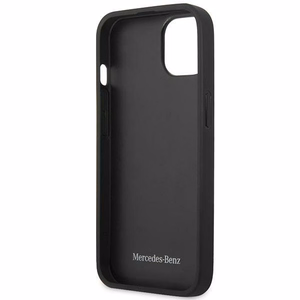 Mercedes Leather Stars Pattern чехол для iPhone 13 mini - чёрный