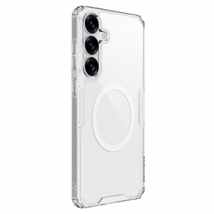 Nillkin Nature TPU Pro Magnetinis dėklas telefonui su MagSafe Samsung S25 - Baltas