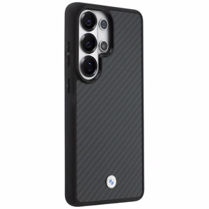 BMW Sign Magnetic Carbon Fiber MagSafe Dėklas for Samsung Galaxy S26 Ultra - juodas