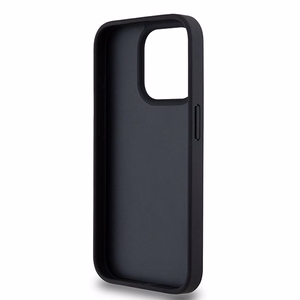 DKNY Odinis languotas mono raštas ir spausdintos juostos dėklas telefonui iPhone 15 Pro - juodas