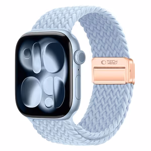 TECH-PROTECT NYLONMAG APPLE WATCH 4 / 5 / 6 / 7 / 8 / 9 / SE (38 / 40 / 41 MM) ŠVIESIAI MĖLYNAS