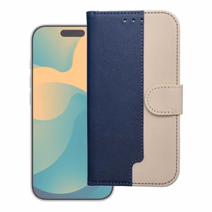 Flip case for iPhone 17 / 18 Split Book navy and cream