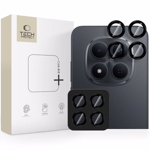 "Tech-Protect Camring Fit+" fotoaparato dangtelis, skirtas "Xiaomi Redmi Note 15 Pro 5G / 15 Pro+" - juodas