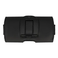 Tel Protect MAX diržo dėklas (DYDIS 14) Iphone 11/16 Plus/16 Pro/17 Pro/Huawei P30 Lite/Samsung S23/S24/S25 juodas, odinis (155x80x14 mm)