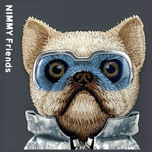 Nimmy Cool&Cute 2.0 Šuns dėklas telefonui iPhone 16 - juodas