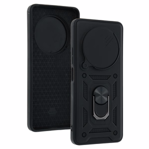 Slide Camera Armor dėklas telefonui Xiaomi Redmi A4 juodas