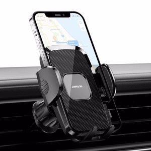 Automobilinis universalus telefono laikiklis Joyroom (ZS259) tvirtinamas ant ventiliacijos grotelių, juodas