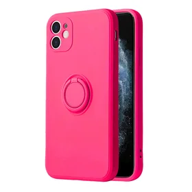 Vennus silikoninis žiedas Iphone 14 Plus rožinė