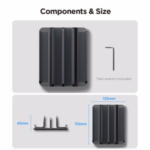 SPIGEN LD208S4 VERTIKALUS NEŠIOJAMOJO KOMPIUTERIO STOVAS SPACE pilkas