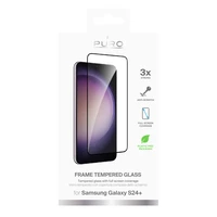 Puro grūdintas stiklas su juodu rėmeliu Samsung Galaxy S25+ / S24+