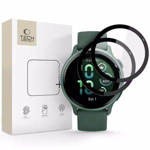 Tech-Protect Glass Flex+ 2-pack hybrid glass for Garmin Vivoactive 6 - black