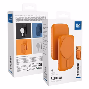 Powerbank suderinamas su MagSafe Blue Star Slim DG-P8 15W 5000 mAh oranžinis