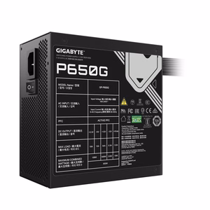 Gigabyte GP-P650G maitinimo šaltinis 650 W 20+4 kontaktų ATX ATX juodas