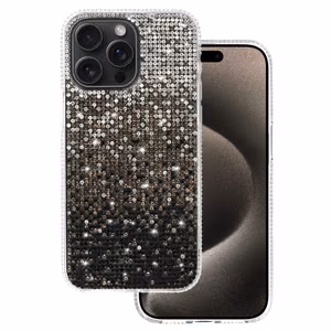 Tel Protect diamentinis dėklas telefonui iPhone 15 Plus juodas