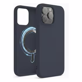 Dėklas "TM MagSafe Silicone" iPhone 14 Pro Max / Audros mėlynas /