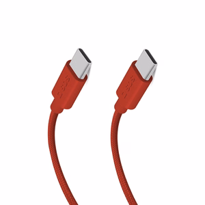 SBS TECABLETISSUETCCR USB-C - USB-C 1,5 m 60W pintas kabelis - raudonas