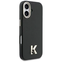 KARL LAGERFELD case for IPHONE 17 compatible with MagSafe KLHMP17S5PGFKHGK (PU FW W/ KHead Logo) black
