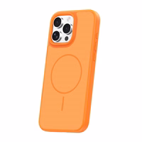 Frame Thin Mag dėklas for iPhone 16 Pro 6,3" oranžinis