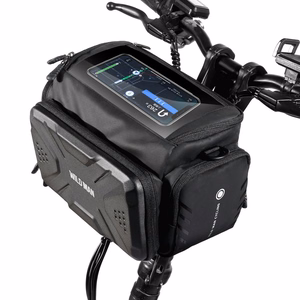 WILDMAN дорожная сумка для руля велосипеда с молнией GS6 4L (4"-7") черная