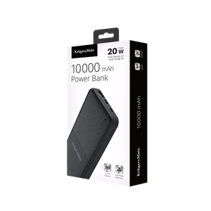 Kruger&Matz 10 000 mAh Li-pol išorinė baterija su QC ir PD