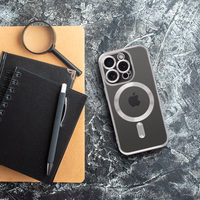 ELECTRO MAG COVER dėklas telefonui suderinamas su Magnetiniu IPHONE 16 Pro titanas