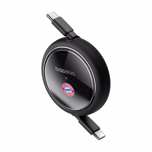 "Baseus" USB-C į USB-C 100 W įkrovimo kabelis (juodas) "Bayern Edition