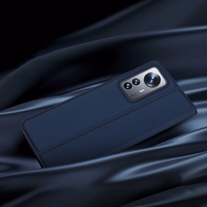 Dux Ducis Skin Pro dėklas telefonui dėklas su atvartu Xiaomi 12 Pro rožinė