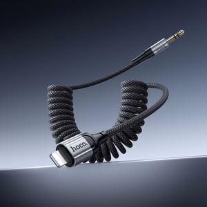 Kabel AUX Jack 3,5 mm do Lightning Hoco 1,5 m UPA33A juodas