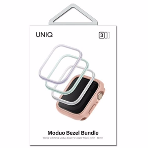 Рамка для чехла Uniq Moduo 3 в 1 для Apple Watch 4/5/6/7/8/SE/SE2 40/41 мм - шалфей, сирень, белый