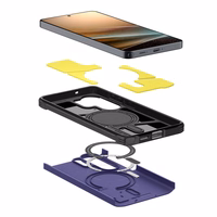 SPIGEN dėklas TOUGH ARMOR, suderinamas su MagSafe, skirtas SAMSUNG S26 Ultra ash violet