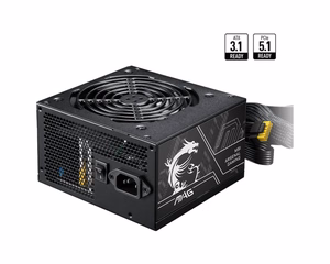 MSI MAG A650BN PCIE5 II maitinimo šaltinis 650 W 20+4 kontaktų ATX ATX juodas